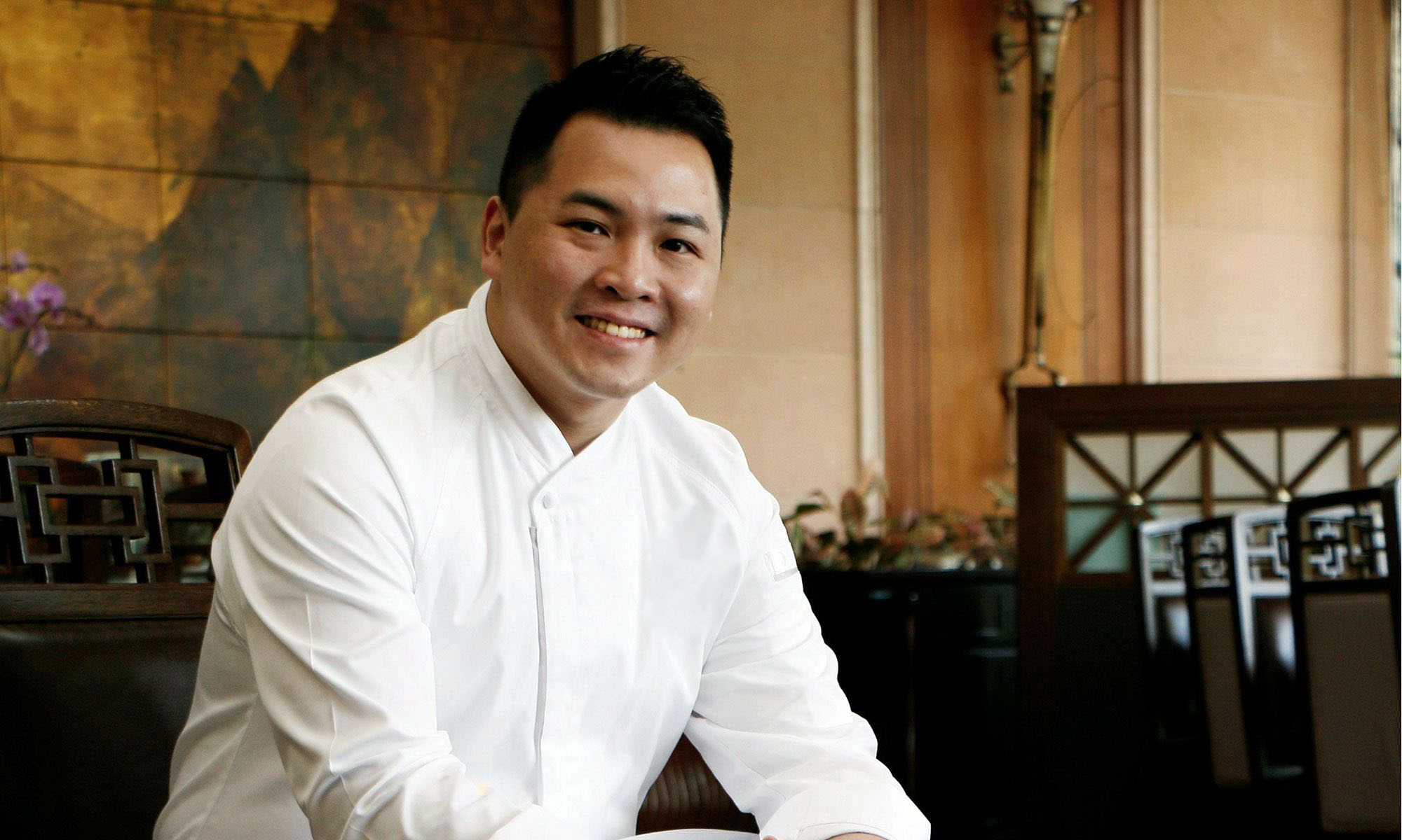 man in chef's uniform